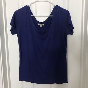 American Eagle Purple Pocket T Shirt